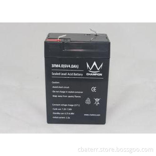 Champion Rechargeable F187 4AH 6V Lead Acid Battery 6FM4 Fo